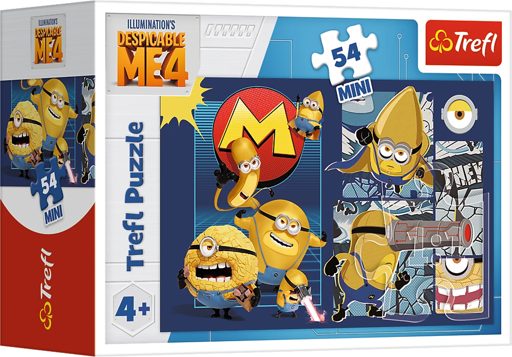 TREFL MINIONS mini dėlionė, 54 det.