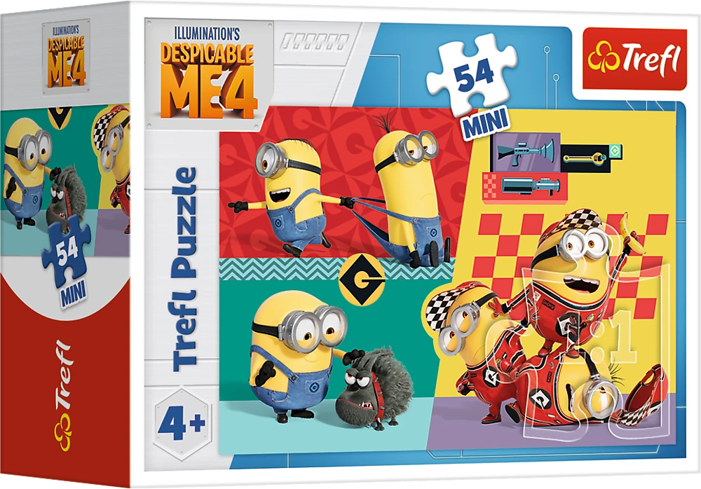 TREFL MINIONS mini dėlionė, 54 det.