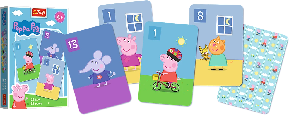 Peppa Pig TREFL Kortų žaidimas „Kiaulytė Pepa“