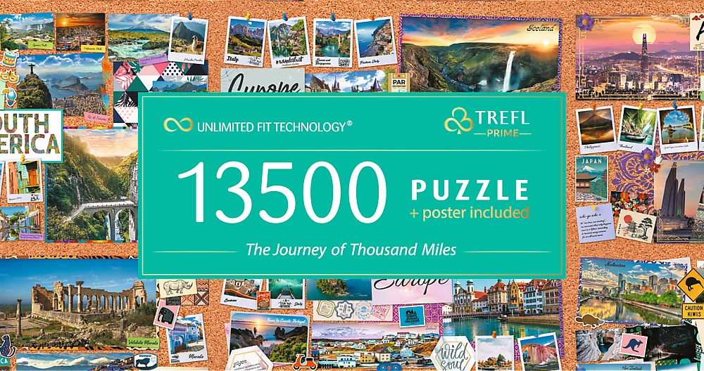 Trefl Dėlionė 13500 vnt. - Tūkstančio mylių kelionė