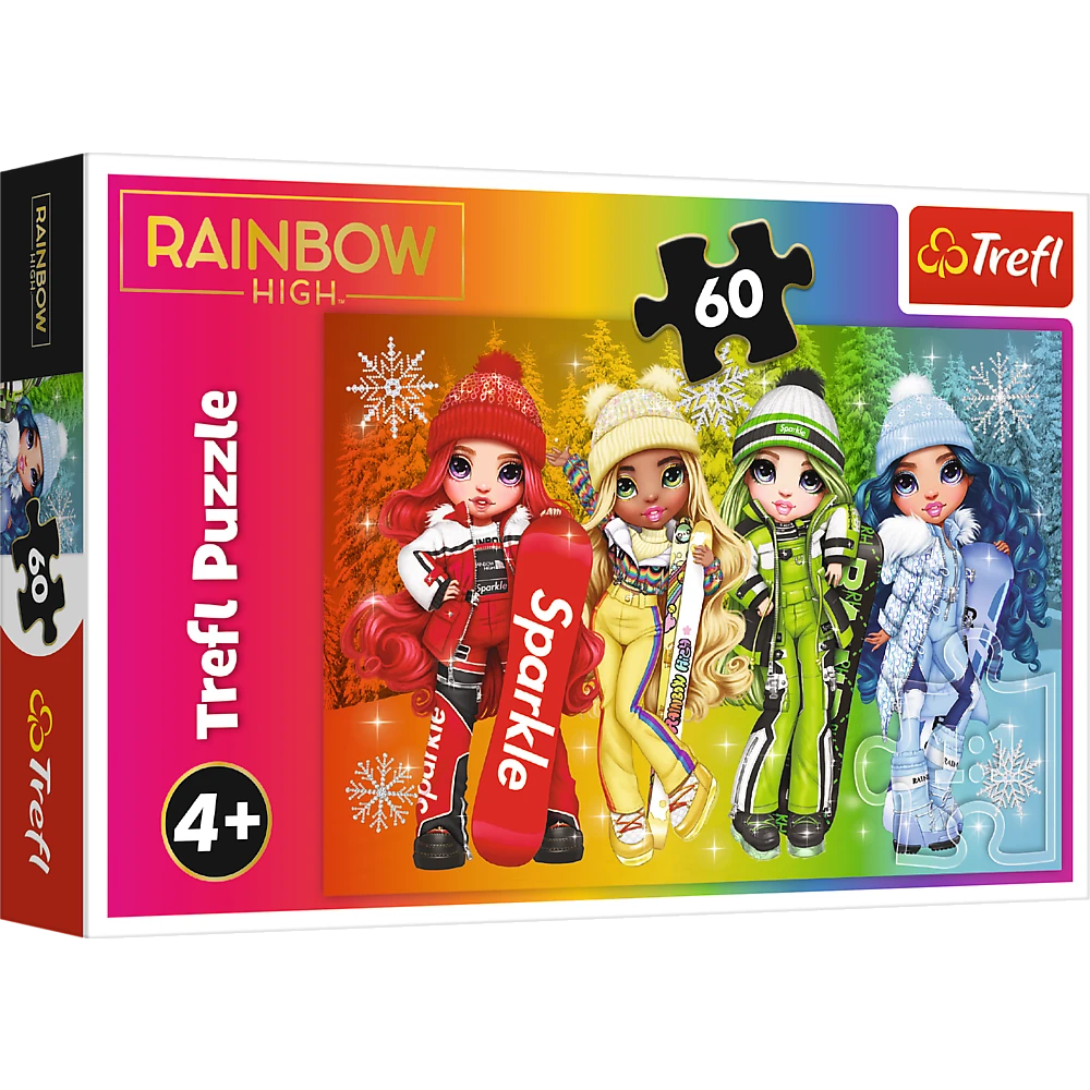 Trefl Dėlionė 60 vnt. - Lėlės „Rainbow high“