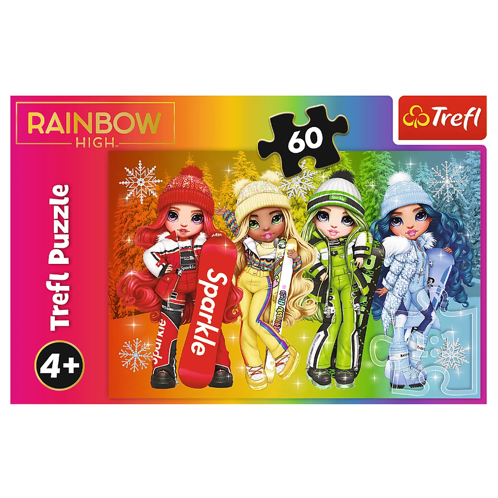 Trefl Dėlionė 60 vnt. - Lėlės „Rainbow high“