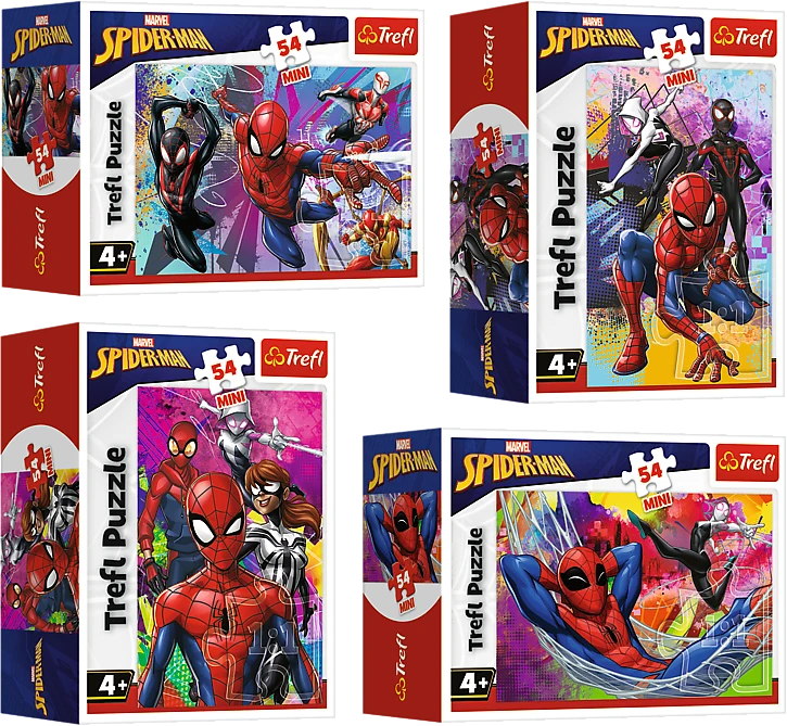 TREFL SPIDER-MAN mini dėlionė „Žmogus-voras“ 54 det.