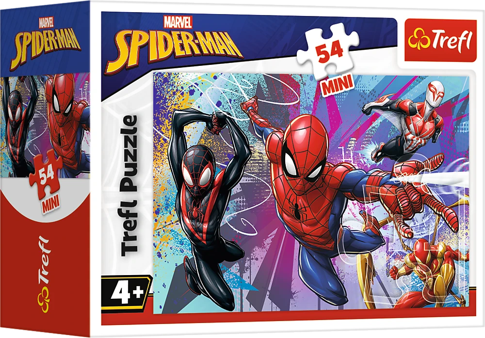 TREFL SPIDER-MAN mini dėlionė „Žmogus-voras“ 54 det.