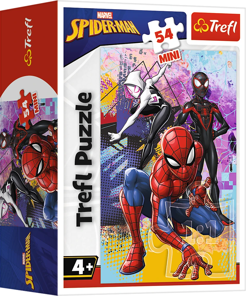 TREFL SPIDER-MAN mini dėlionė „Žmogus-voras“ 54 det.