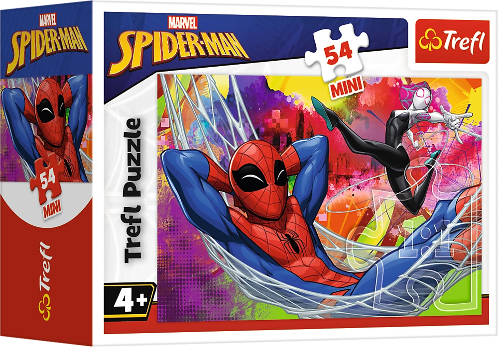 TREFL SPIDER-MAN mini dėlionė „Žmogus-voras“ 54 det.