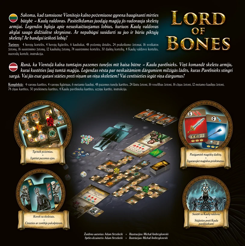 TREFL Žaidimas Lord of Bones (latvių ir lietuvių kalbomis)