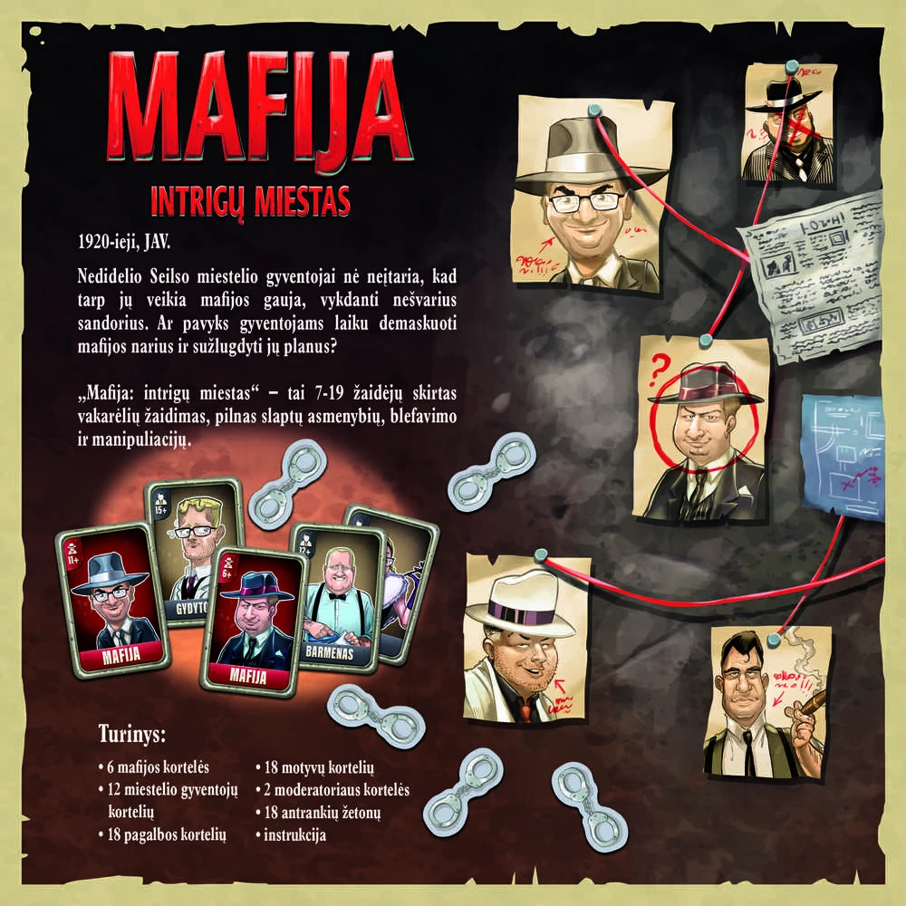 Žaidimas „Mafija: intrigų miestas“, TREFL, LT