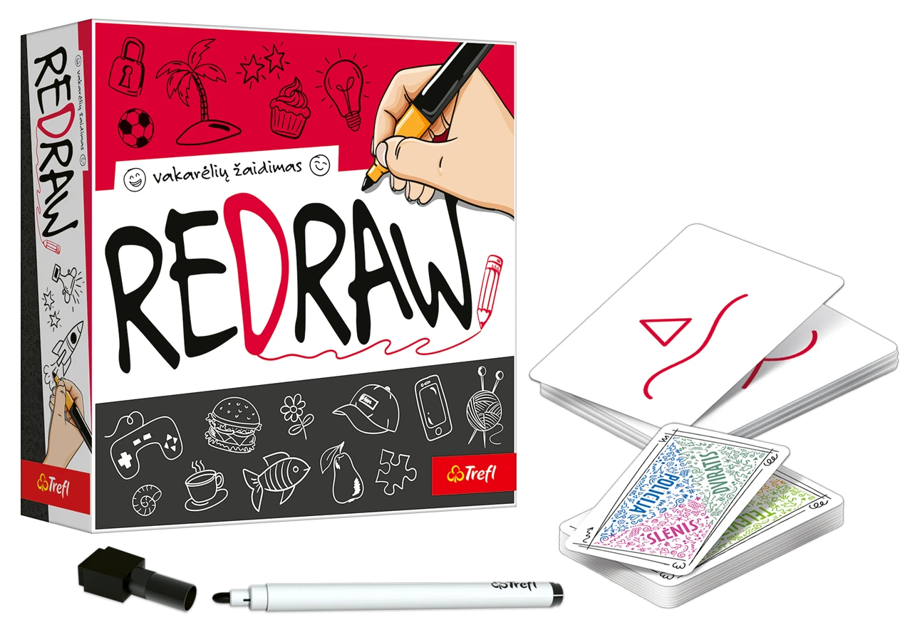 TREFL Žaidimas Redraw (lietuvių kalba) aprašymas - Prekės nuotrauka