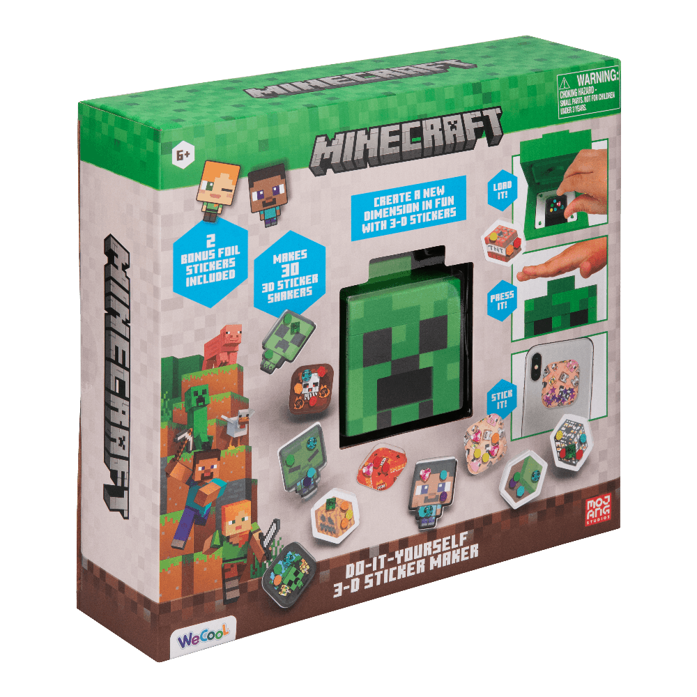 Paladone WECOOL MINECRAFT DIY 3D lipdukų gaminimo rinkinys