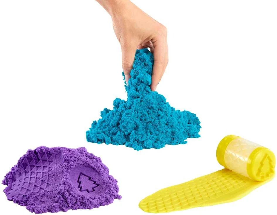 MGA WONDER FACTORY NEVER DRY Kinetinio smėlio ir modelino rinkinys „Mega Bag“