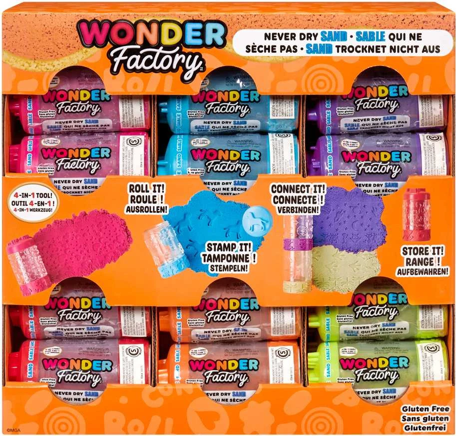 WONDER FACTORY NEVER DRY Kinetinis smėlis, 1 vnt.