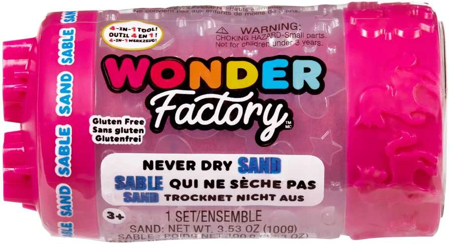 WONDER FACTORY NEVER DRY Kinetinis smėlis, 1 vnt.