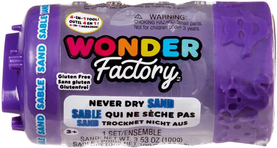 WONDER FACTORY NEVER DRY Kinetinis smėlis, 1 vnt.