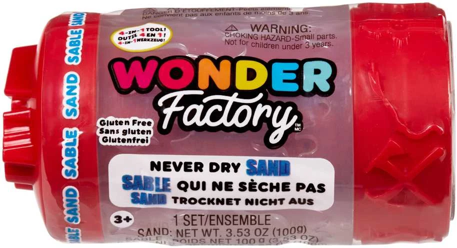 WONDER FACTORY NEVER DRY Kinetinis smėlis, 1 vnt.