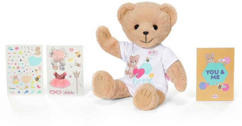 Zapf BABY BORN Pliušinis baltas meškutis, 43 cm