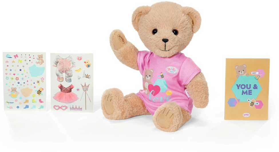 Zapf BABY BORN Pliušinis rožinis meškutis, 43 cm