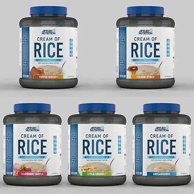 Applied Nutrition Kreminis of Rice 2000 g. (Toffee Biscuit skonis)