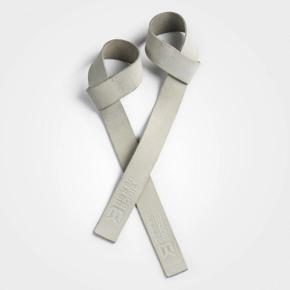Better Bodies Leather Lifting Straps (diržai štangai kelti) (Juodas)