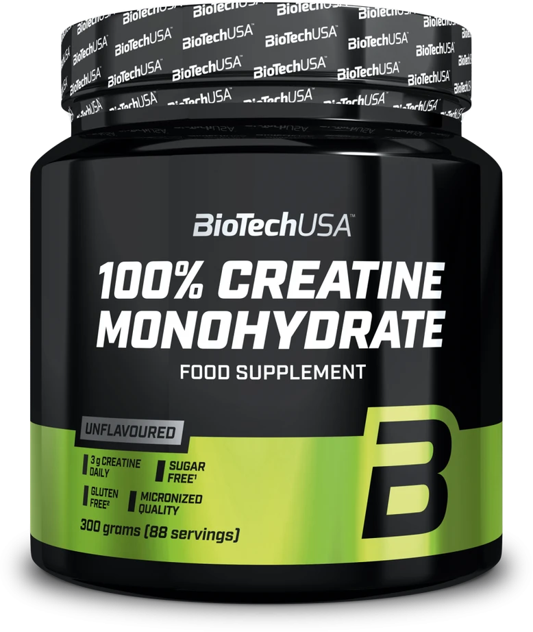 Biotech 100% Creatine Monohydrate 300g. (Unflavoured)