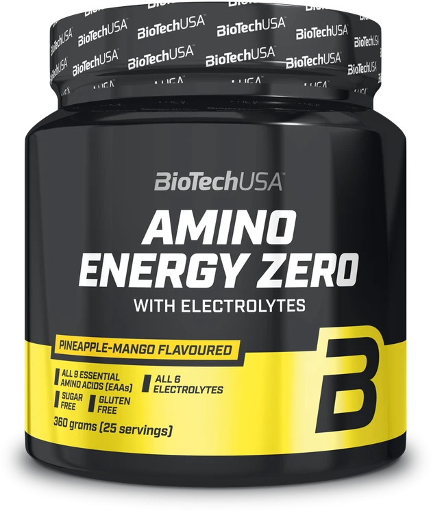 BioTech Amino Energy Zero with Electrolytes 360 g. (Ananasų - mango skonis)