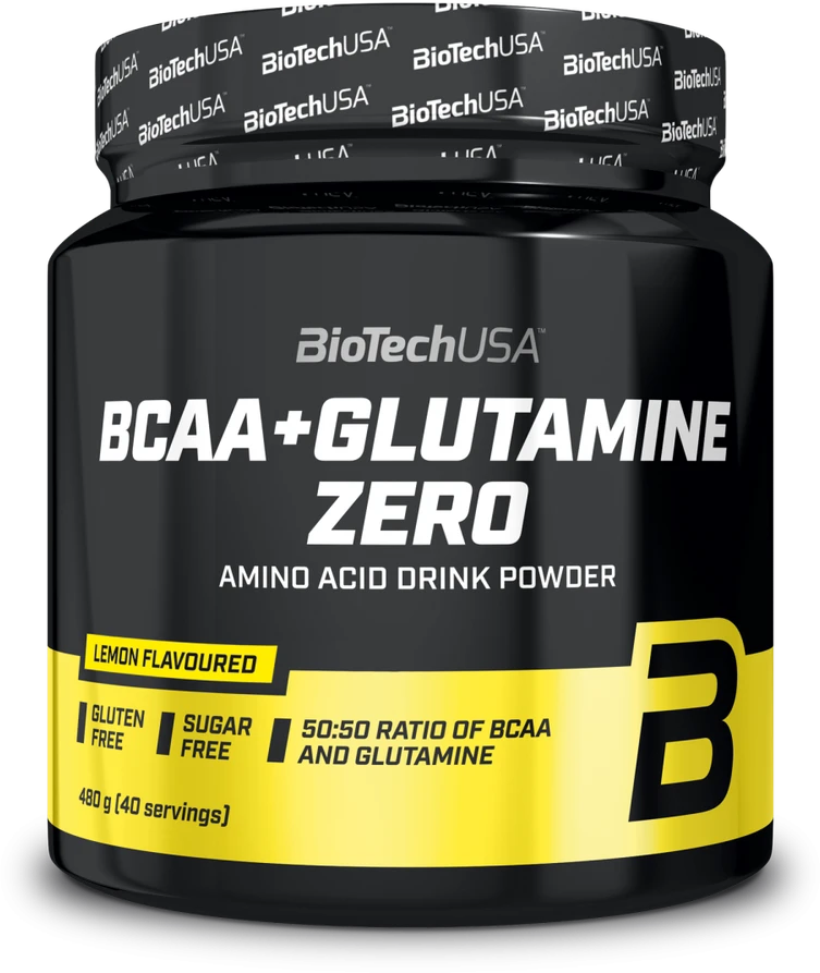 Biotech BCAA + Glutamine Zero 480 g. (Apelsinų skonis)