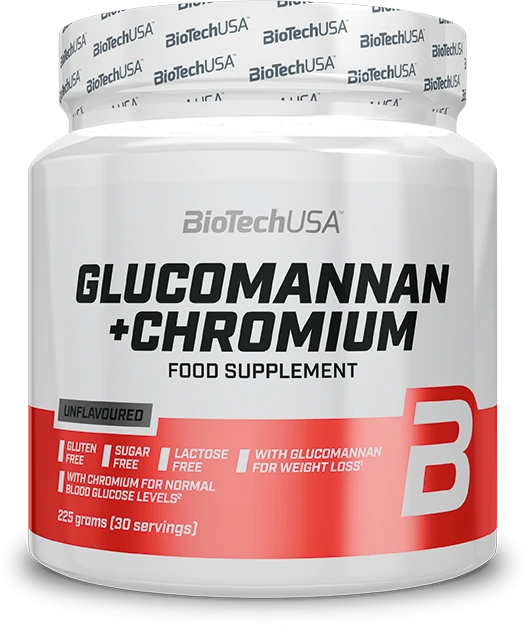 BioTech Glucomannan + Chromium 225 g. (Unflavoured)
