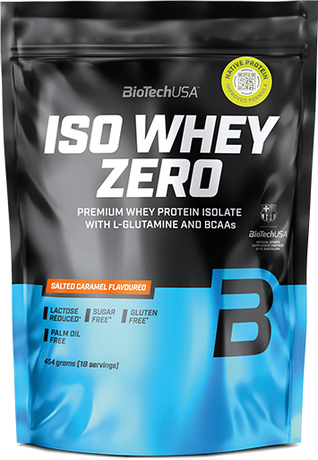 Biotech Iso Whey Zero 454 g. (Juodas Biscuit skonis )