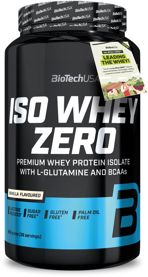 Biotech Iso Whey Zero 908 g. (Vanilla skonis )