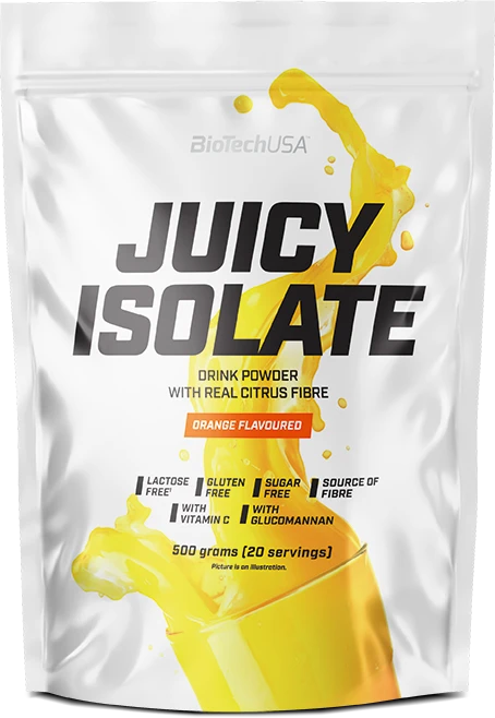 Biotech Juicy Isolate 500g. (Oranžinis skonis)