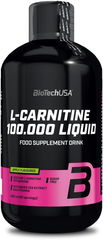 Biotech L-Carnitine 100.000 Liquid 500 ml. (Cherry skonis)
