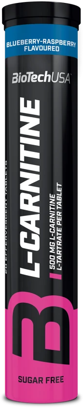 Biotech L-Carnitine Effervescent (Tirpios vandenyje) 20 tab. (Bluberry Raspberry skonis )