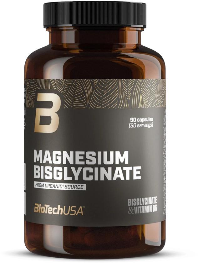 Biotech Magnesium Bisglycinate (Magnio bisglicinatas) 90 kaps.
