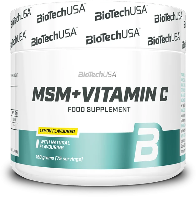 Biotech MSM+Vitamin C 150 g. (Citrinų skonis)