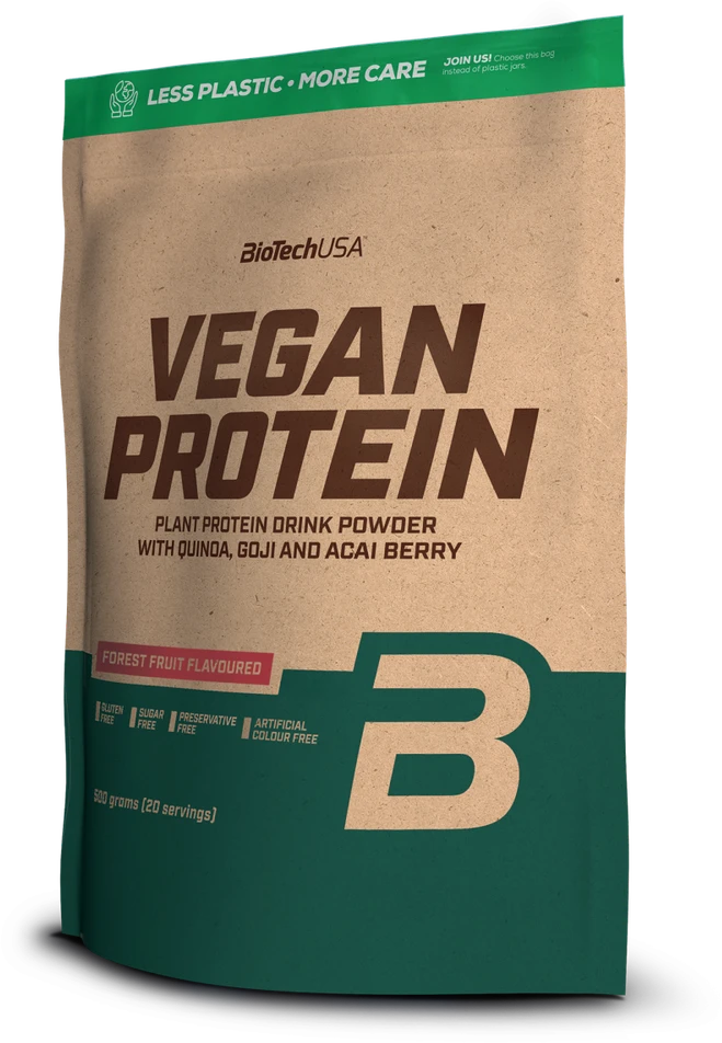 Biotech Vegan Protein 500g. (Miško uogų skonis)
