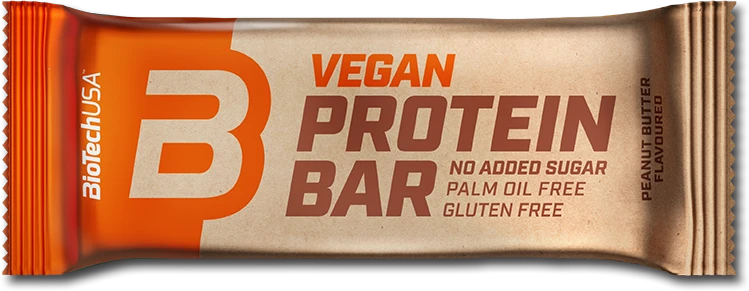 Biotech Vegan Protein Bar (baltyminis batonėlis) 50 g. (Peanut Butter skonis)