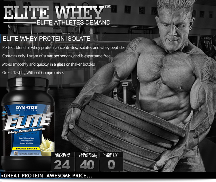Dymatize ELITE WHEY Protein 2100 g. (Smooth banana skonis) aprašymas - Prekės nuotrauka