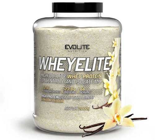 EvoLite WheyElite 2000 g. (Baltas Chocolate Raspberry skonis)