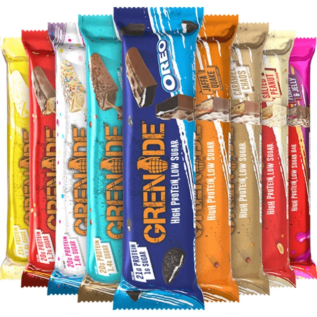 Grenade Protein Bar 60 g. (Dark Chocolate Raspberry skonis)