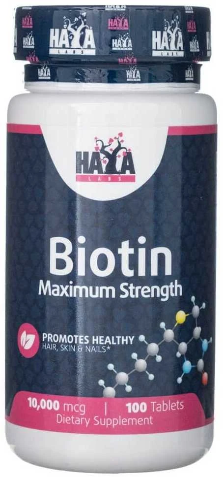 Haya Labs Biotin (biotinas) 100 tabl.