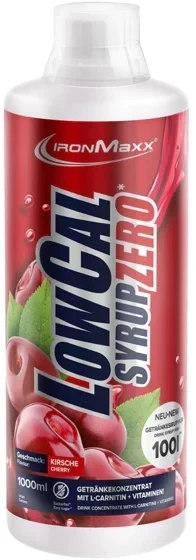 IronMaxx LowCal Syrup Zero Drink 1000 ml. (Raspberry skonis)