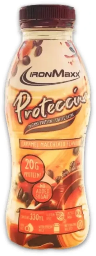 IronMaxx Proteccino 330 ml. Geriausias iki 2026-12-13 (Caramel Macchiato skonis )