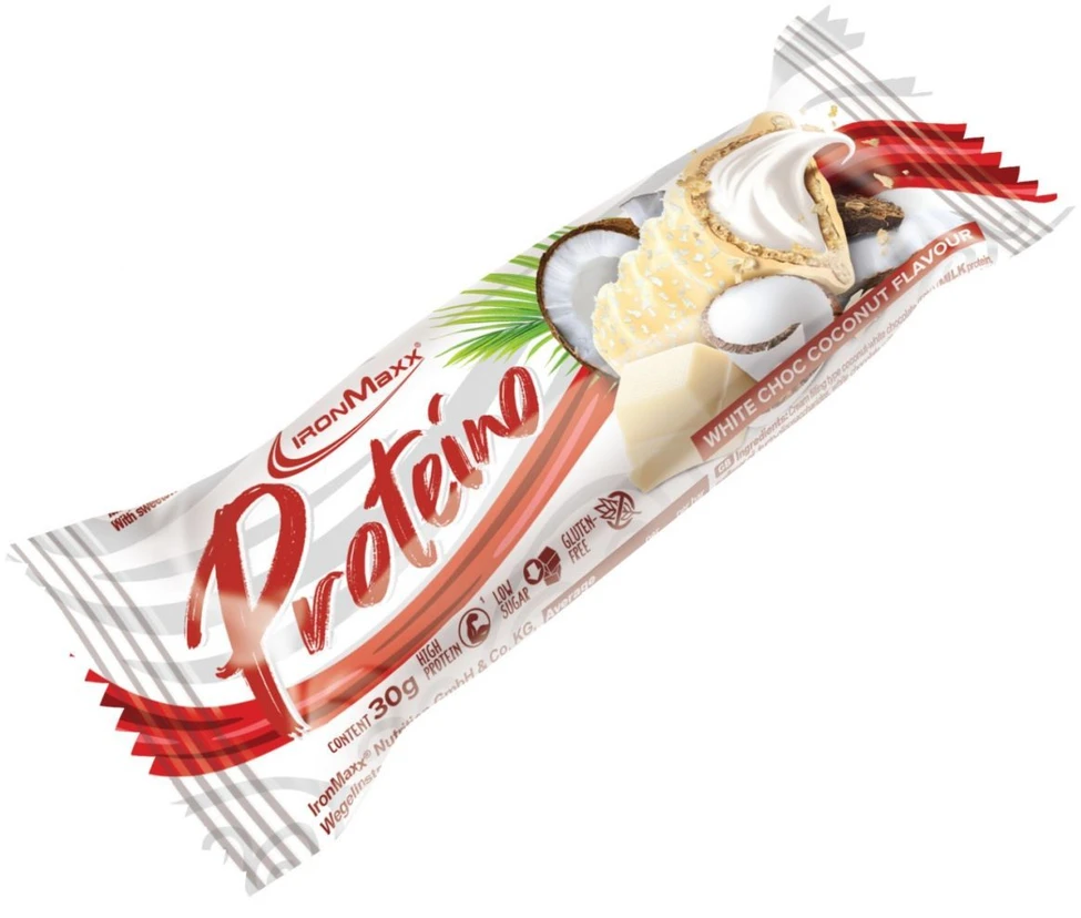 IronMaxx Proteino bar 30 g. Geriausias iki 2026-06-30 (Dark Chocolate Coconut skonis )