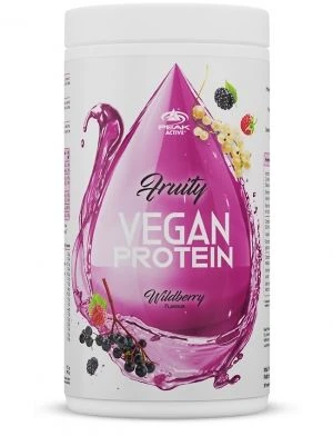 Peak Fruity Vegan Protein 400g. (Strawberry skonis)