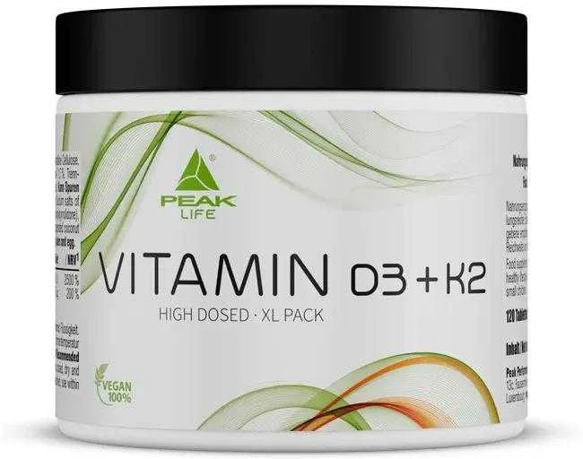 Peak Vitamin D3 + K2 120 tabl.