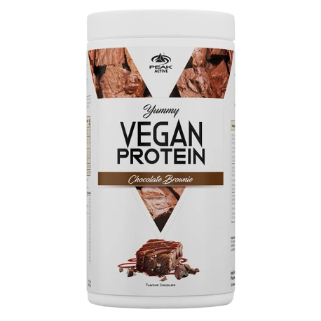 Peak Yummy Vegan Protein 450g. (Juodas Forest Cake skonis)