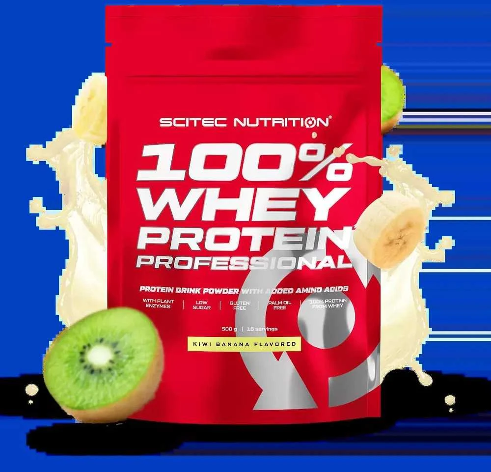 Scitec 100% Whey Protein Professional 500g. (Baltas Chocolate skonis)