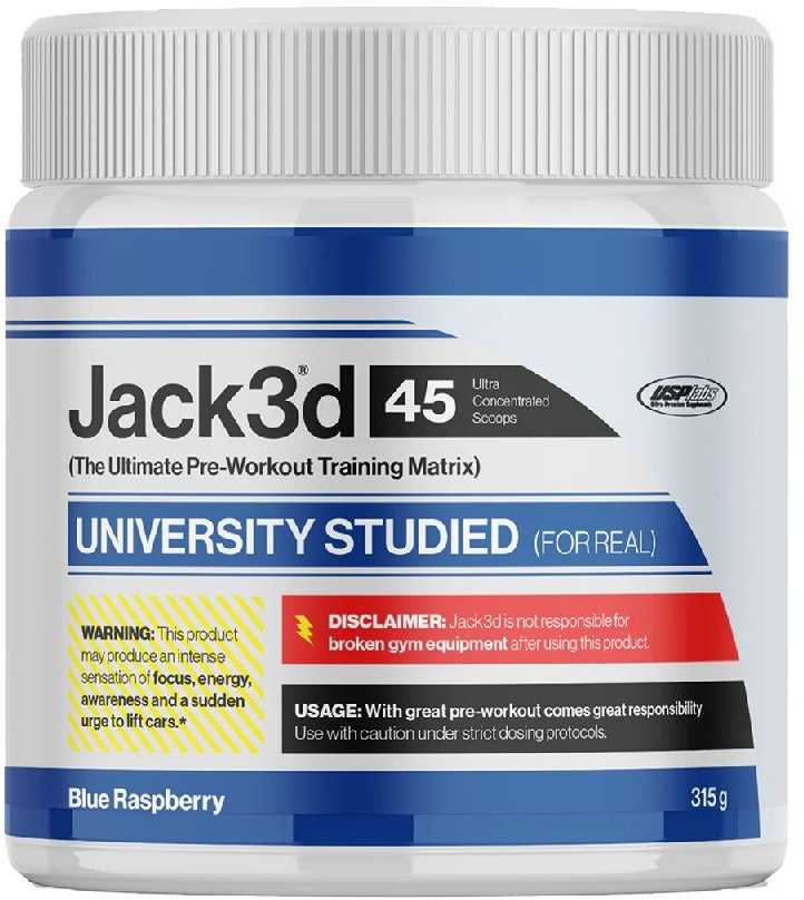 Usp Labs USPlabs Jack3d Pre-Workout 315 g. (Mango skonis)