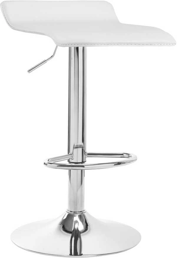 Activeshop Baro kėdė WAVY ECO LEATHER CHROME Baltas