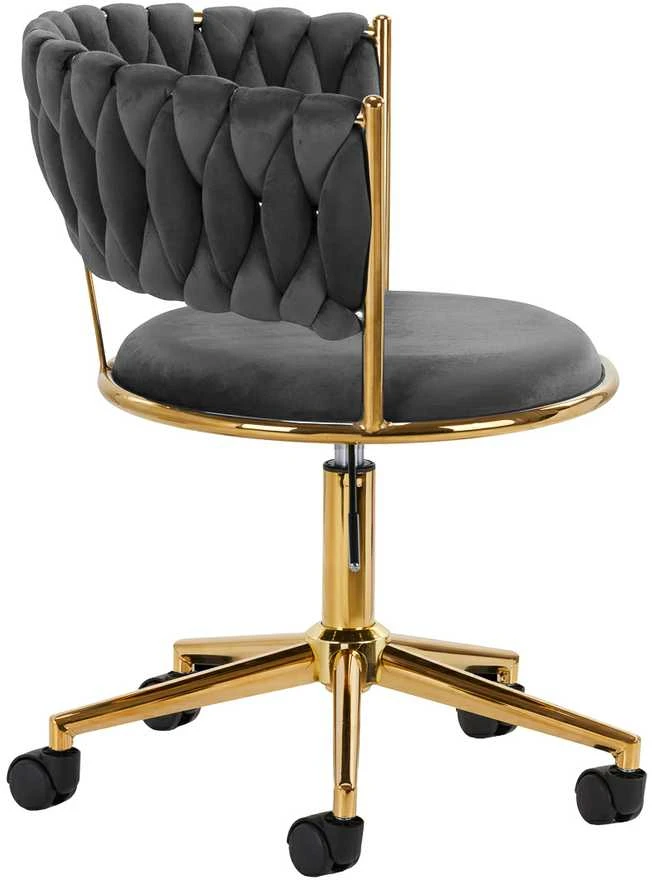Activeshop Biuro kėdė su ratukais 4Rico QS-GW01G Velvet Pilkas